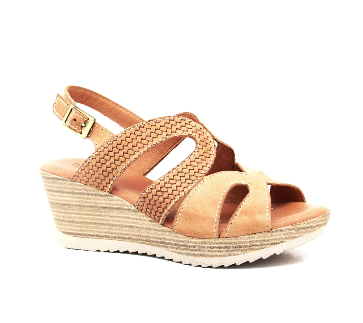 Lauren Leather Wedge Sandal