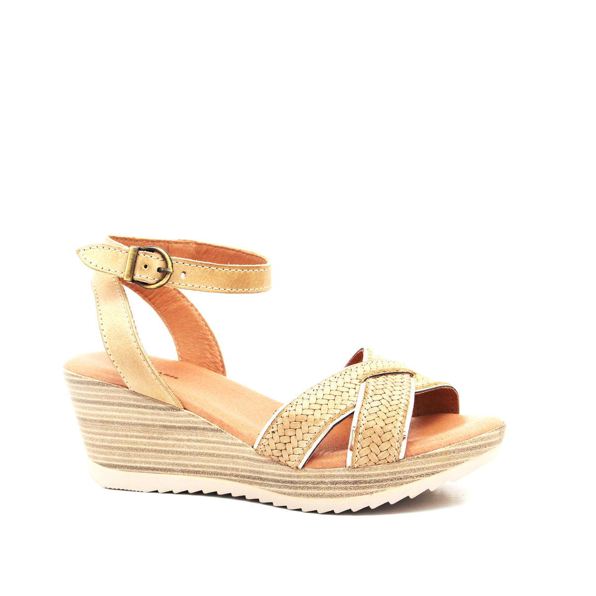 Lucy Leather Wedge Sandal