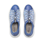 Oyster Bay Leather & Canvas Sneaker - Portuguese Tile