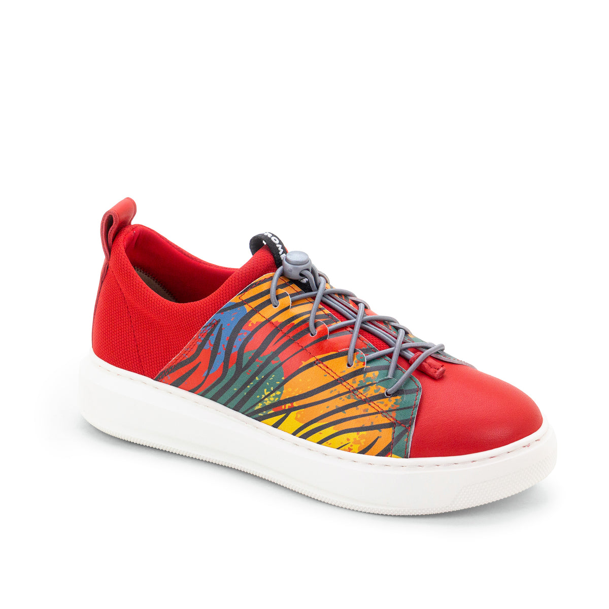 Oyster Bay Leather & Canvas Sneaker - Odessa Safari