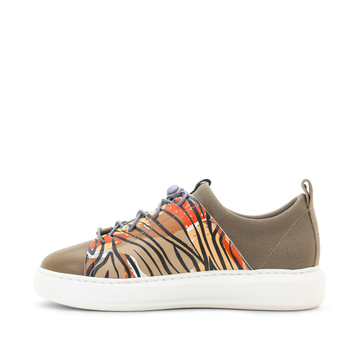 Oyster Bay Leather & Canvas Sneaker - Odessa Safari