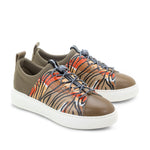 Oyster Bay Leather & Canvas Sneaker - Odessa Safari