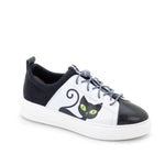 Oyster Bay Leather & Canvas Sneaker - Oki Black Cat