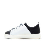Oyster Bay Leather & Canvas Sneaker - Oki Black Cat