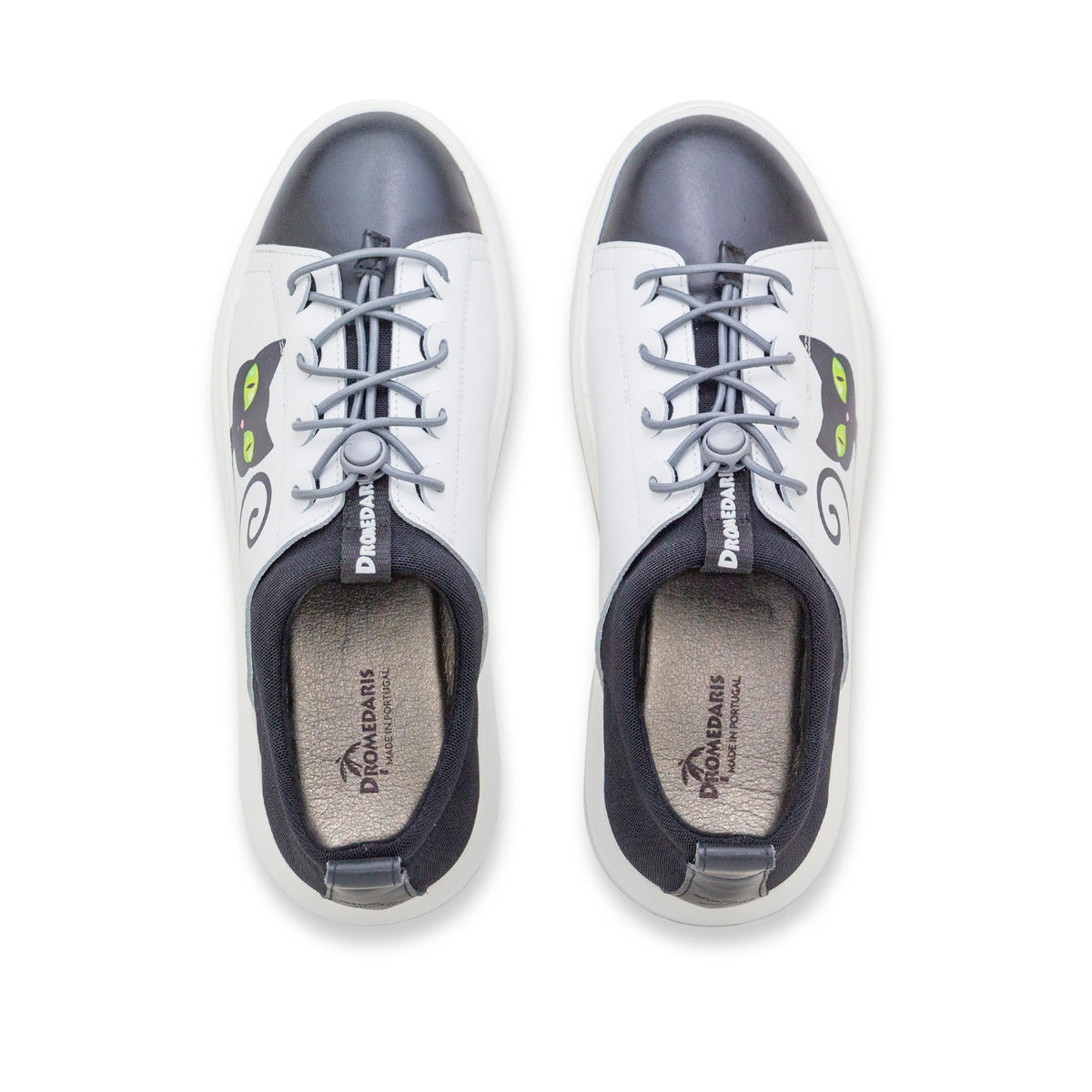 Oyster Bay Leather & Canvas Sneaker - Oki Black Cat