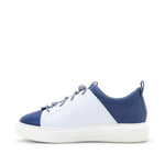 Oyster Bay Leather & Canvas Sneaker - Blue Bee
