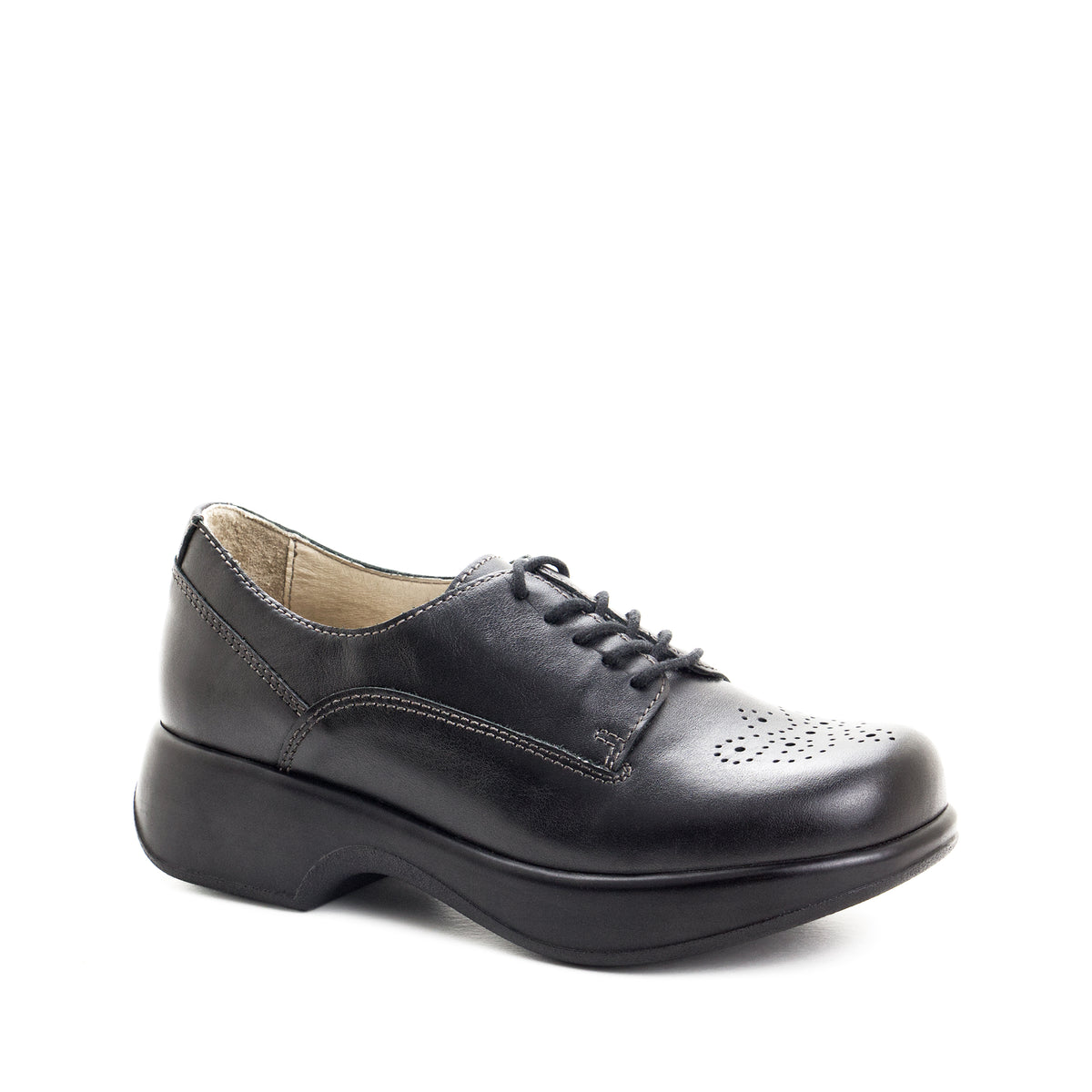 Sade Leather Lace-Up Comfort Shoe