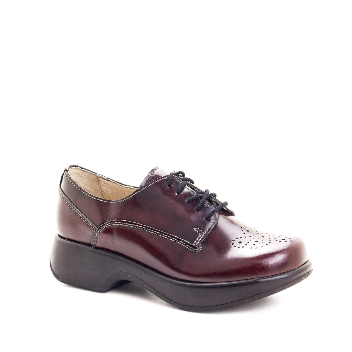 Sade Leather Lace-Up Comfort Shoe