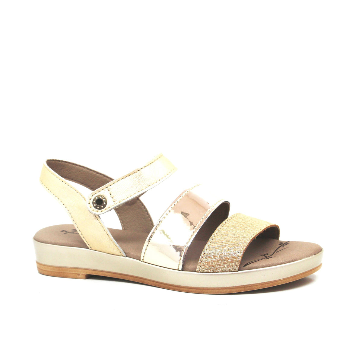 Suzie Metallic Leather Sandals