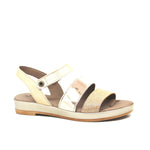 Suzie Metallic Leather Sandals