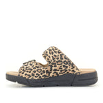 Terry Slip-On Leather Sandal in Animal Prints