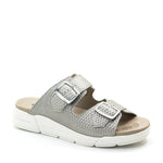 Terry Slip-On Metallic Cairo Leather Sandal