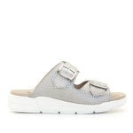 Terry Slip-On Metallic Cairo Leather Sandal