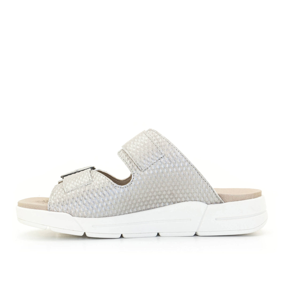 Terry Slip-On Metallic Cairo Leather Sandal