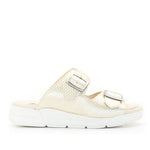 Terry Slip-On Metallic Cairo Leather Sandal