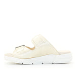 Terry Slip-On Metallic Cairo Leather Sandal