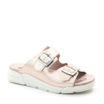 Terry Slip-On Metallic Cairo Leather Sandal