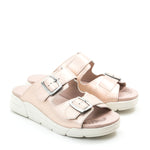 Terry Slip-On Metallic Cairo Leather Sandal