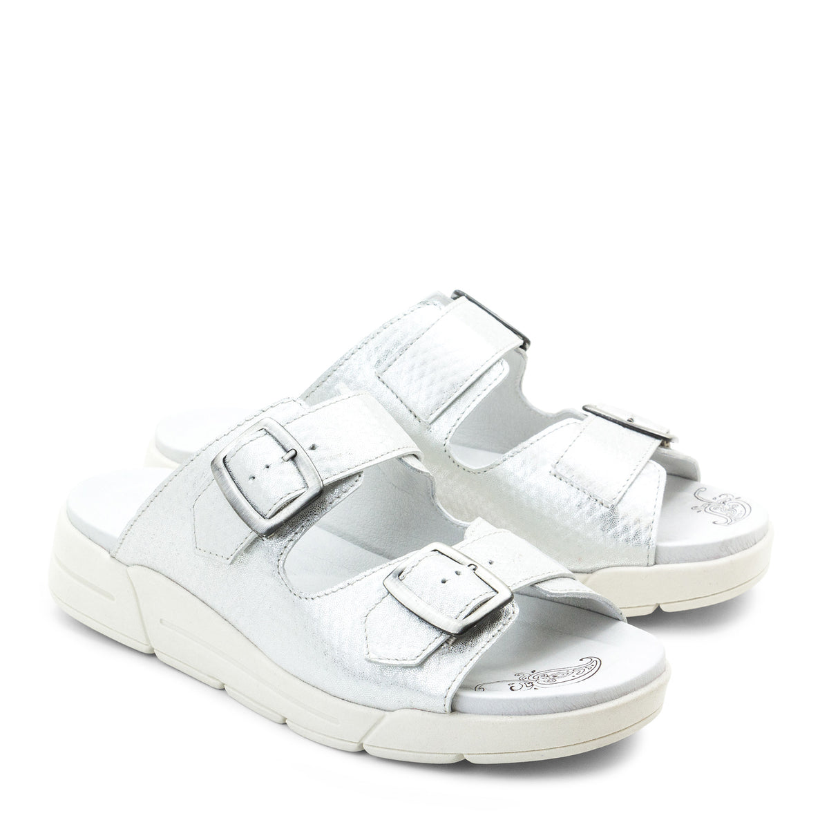 Terry Slip-On Metallic Cairo Leather Sandal