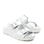 Terry Slip-On Metallic Cairo Leather Sandal