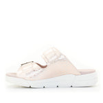 Terry Slip-On Metallic Leather Sandal in Iguana Print