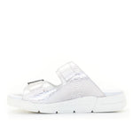 Terry Slip-On Metallic Leather Sandal in Iguana Print