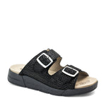 Terry Slip-On Leather Sandal in Colorful Prints