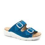 Terry Slip-On Leather Sandal in Colorful Prints