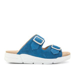 Terry Slip-On Leather Sandal in Colorful Prints