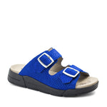 Terry Slip-On Leather Sandal in Colorful Prints