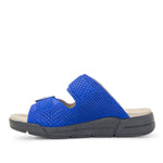 Terry Slip-On Leather Sandal in Colorful Prints