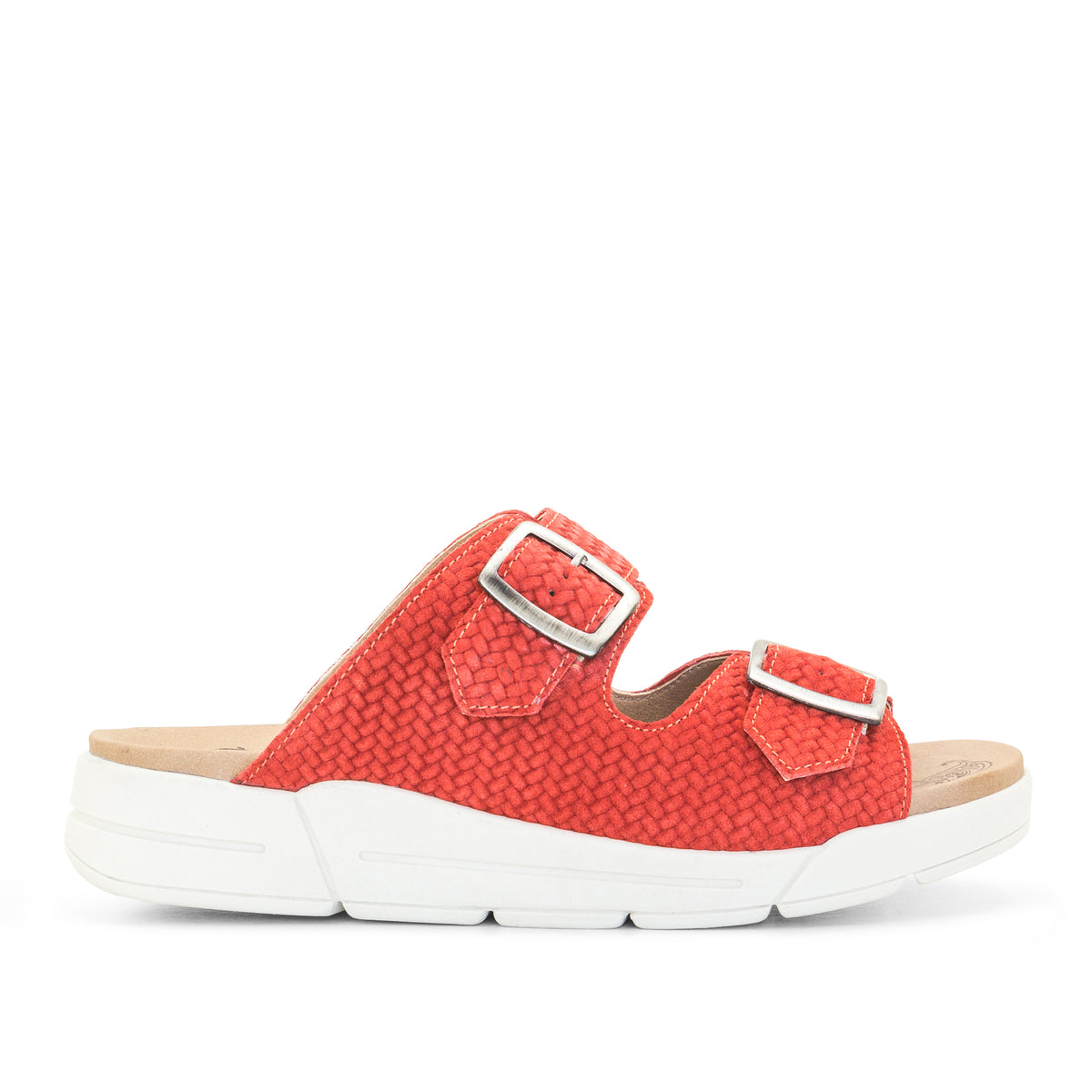 Terry Slip-On Leather Sandal in Colorful Prints