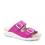 Terry Slip-On Leather Sandal in Colorful Prints