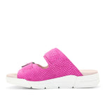 Terry Slip-On Leather Sandal in Colorful Prints