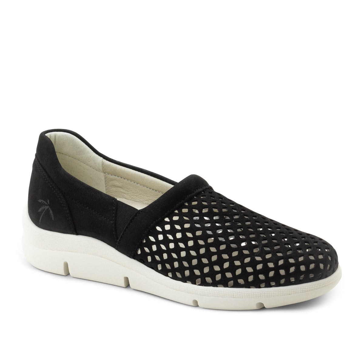 Vicky Perforated Leather Slip-On