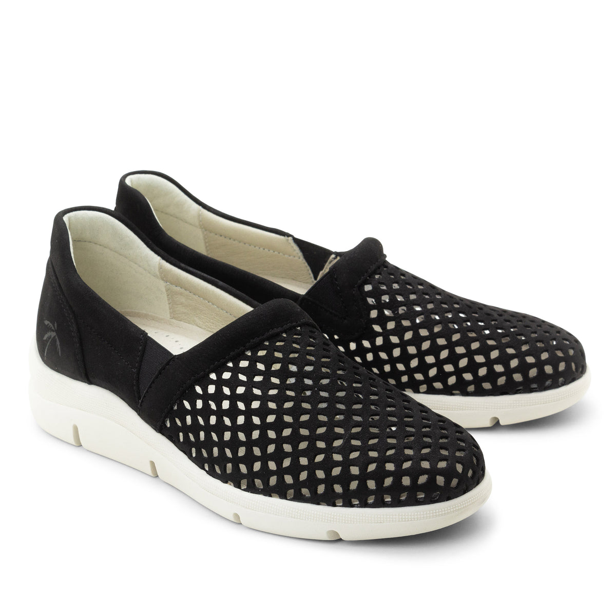 Vicky Perforated Leather Slip-On