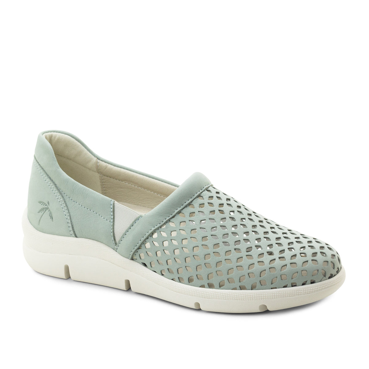 Vicky Perforated Leather Slip-On