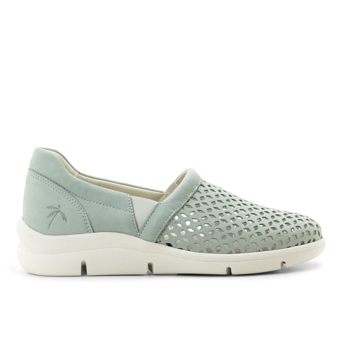 Vicky Perforated Leather Slip-On