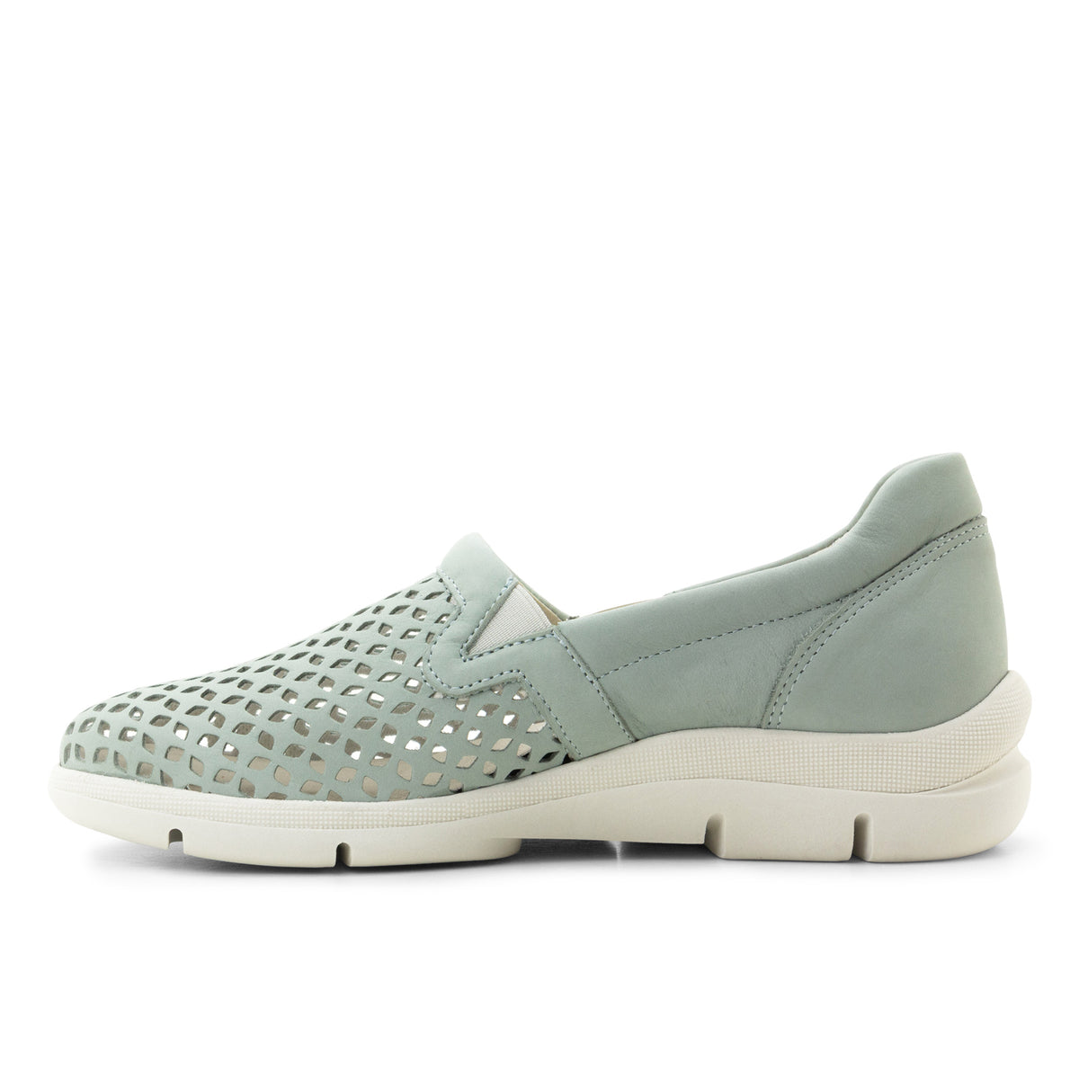 Vicky Perforated Leather Slip-On