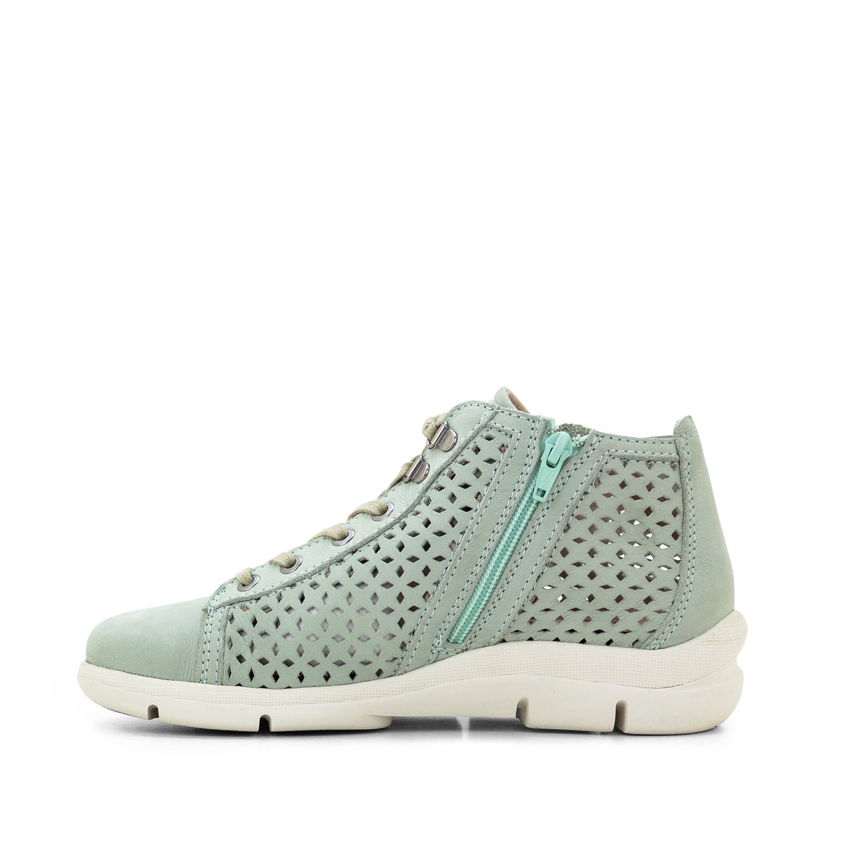 Victoria Perforated Leather Summer Bootie