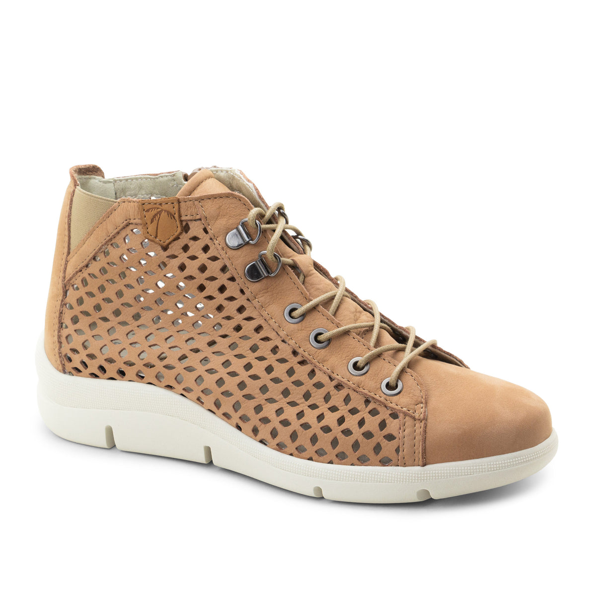 Victoria Perforated Leather Summer Bootie