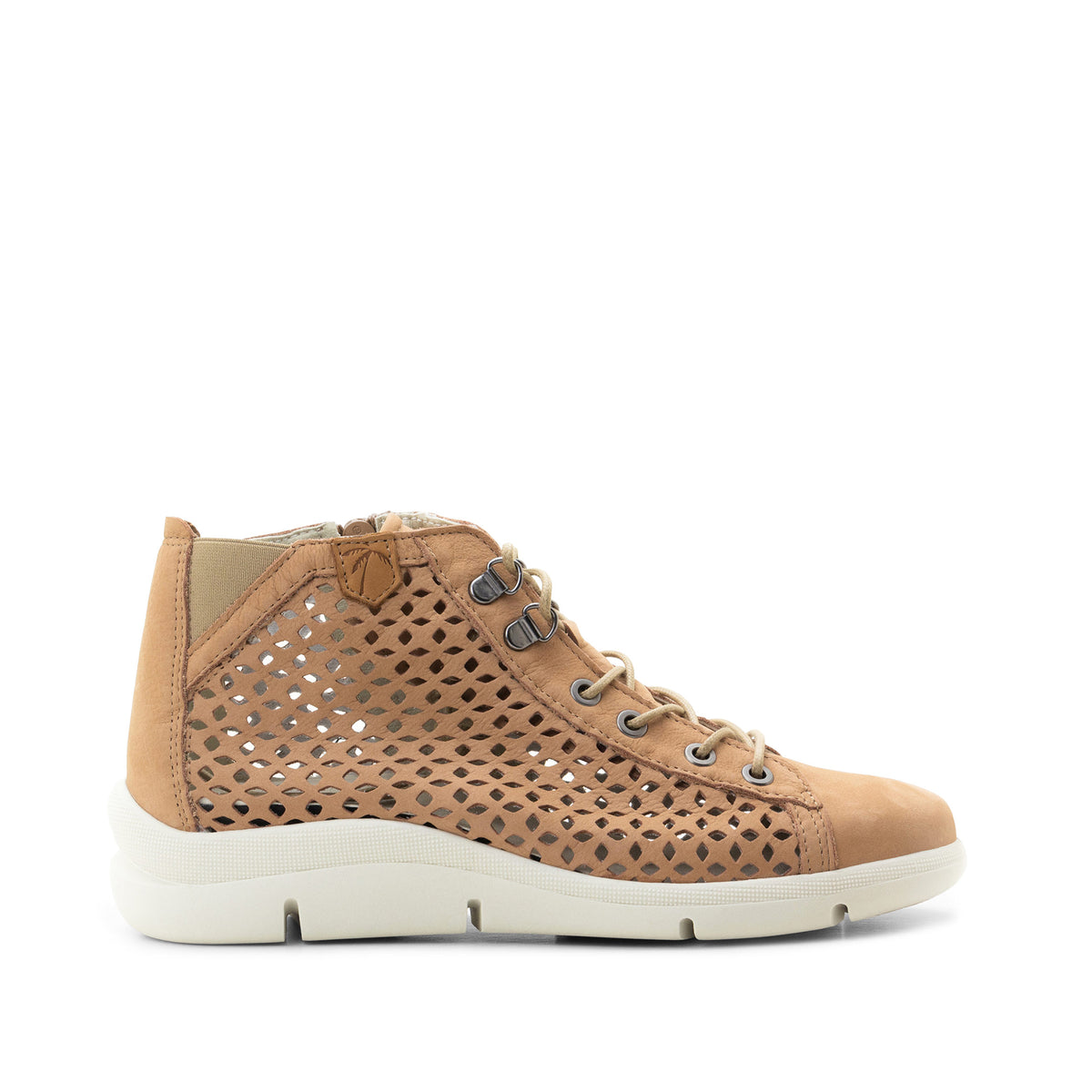 Victoria Perforated Leather Summer Bootie