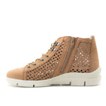 Victoria Perforated Leather Summer Bootie