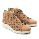 Victoria Perforated Leather Summer Bootie