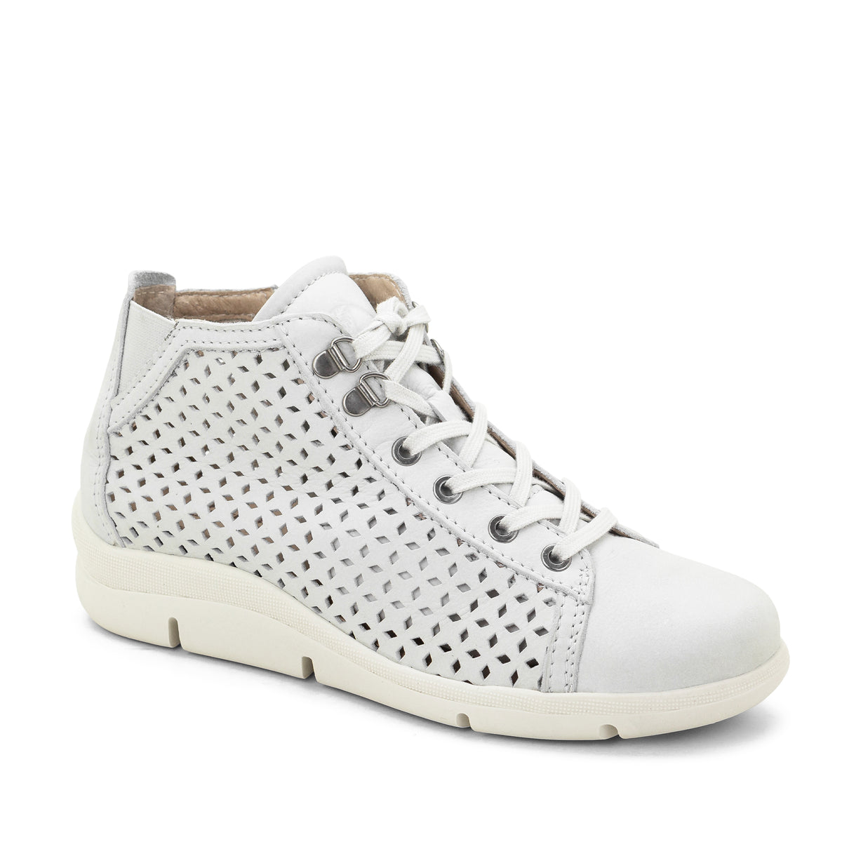 Victoria Perforated Leather Summer Bootie
