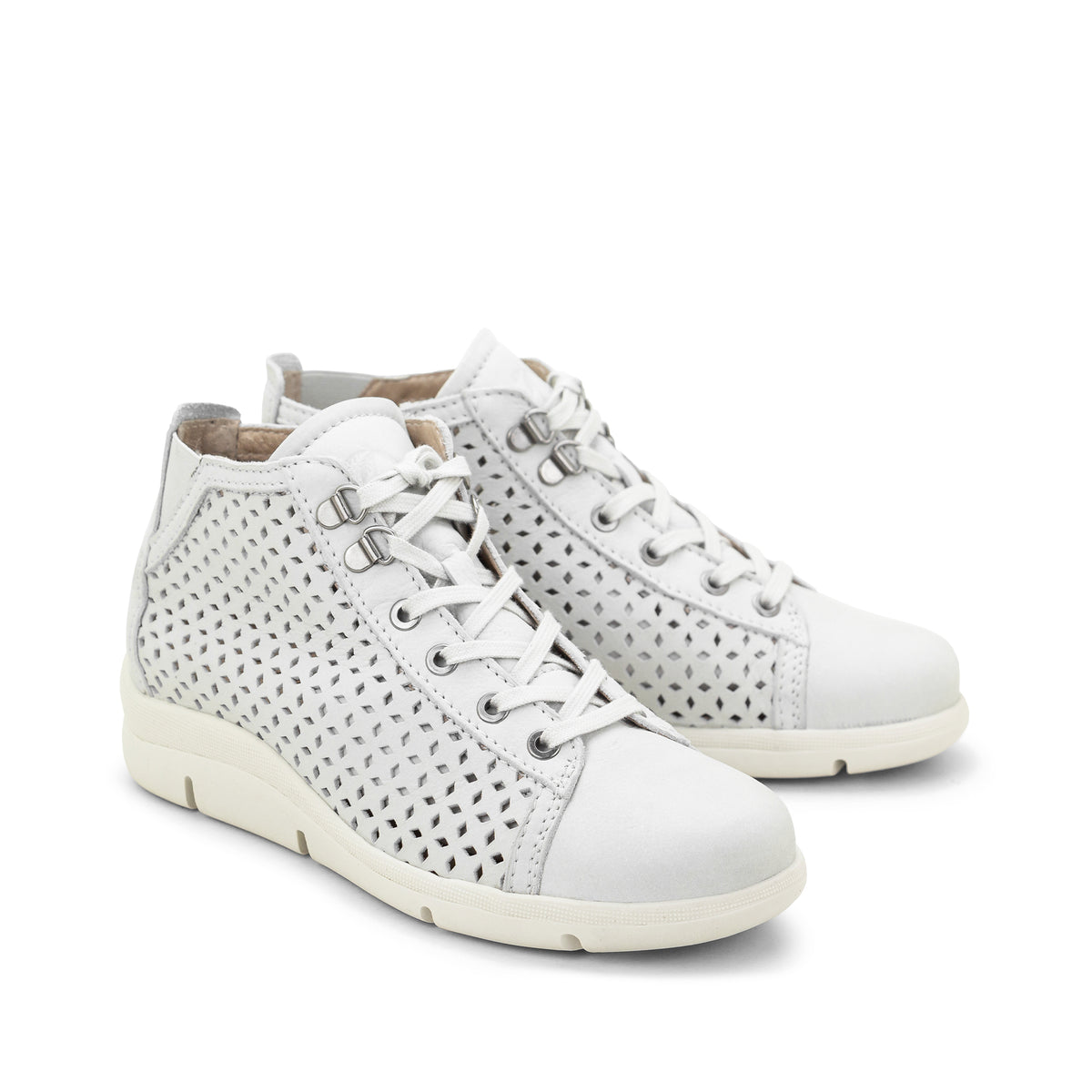 Victoria Perforated Leather Summer Bootie