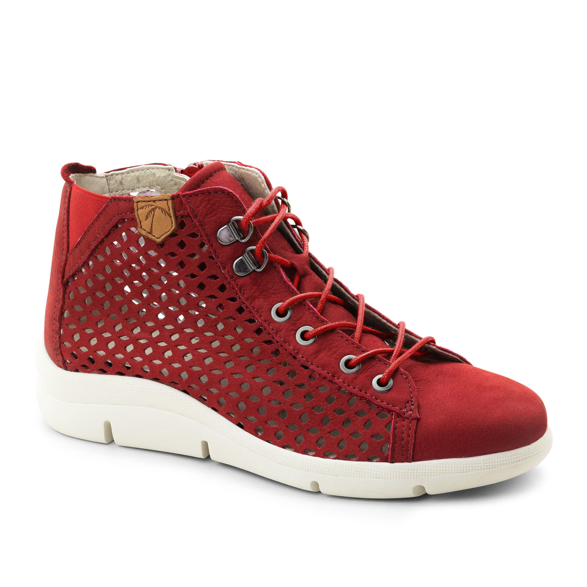 Victoria Perforated Leather Summer Bootie