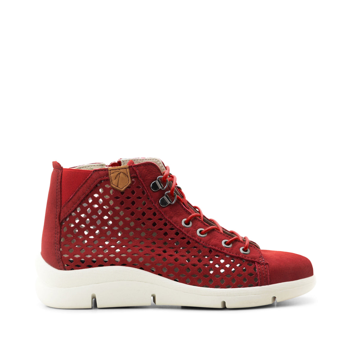 Victoria Perforated Leather Summer Bootie