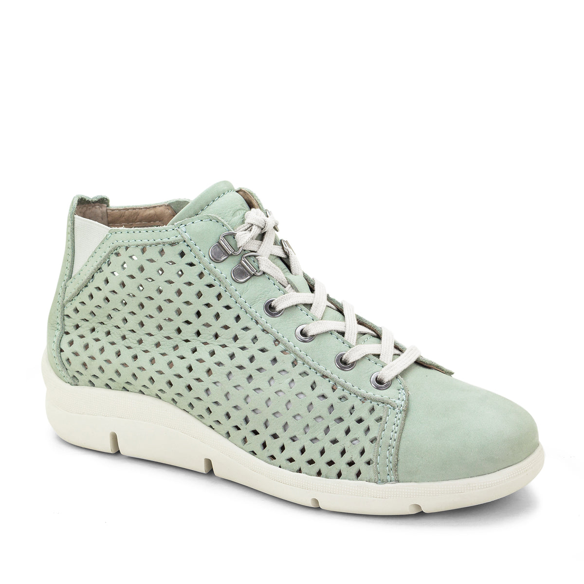 Victoria Perforated Leather Summer Bootie