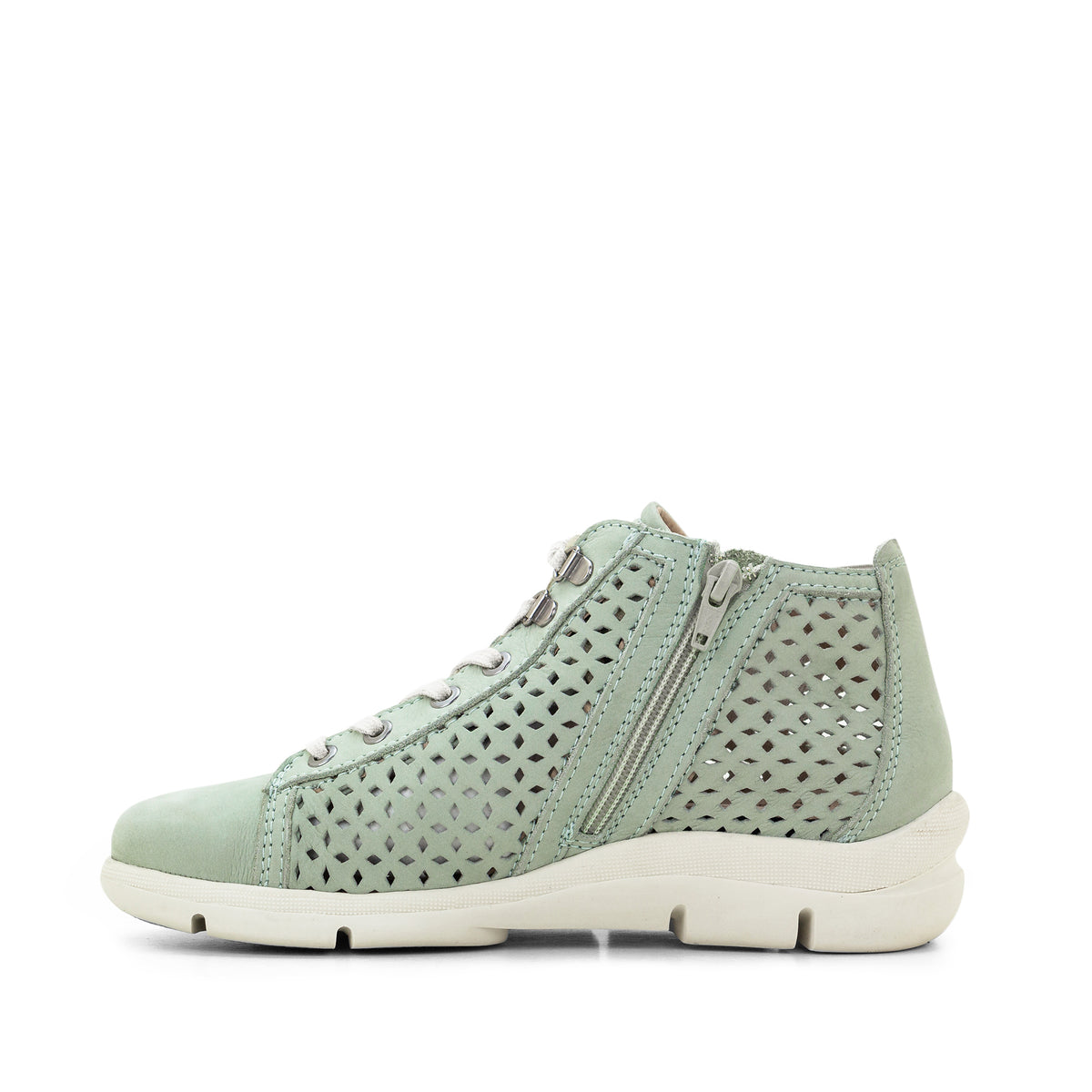 Victoria Perforated Leather Summer Bootie